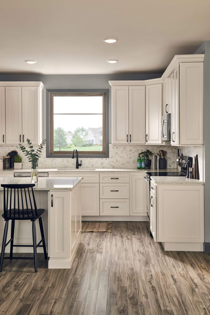 Behome Ofen Off-White Küchenschrank 