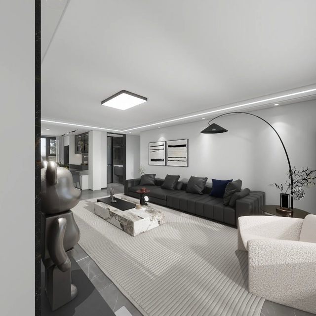 Schwarz -weißer moderner Wohnzimmerschrank