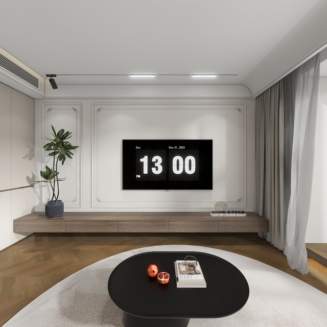 Leichte französische moderne Wohnzimmer -Arc -Designschrank